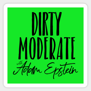 Dirty Moderate Black Logo Sticker